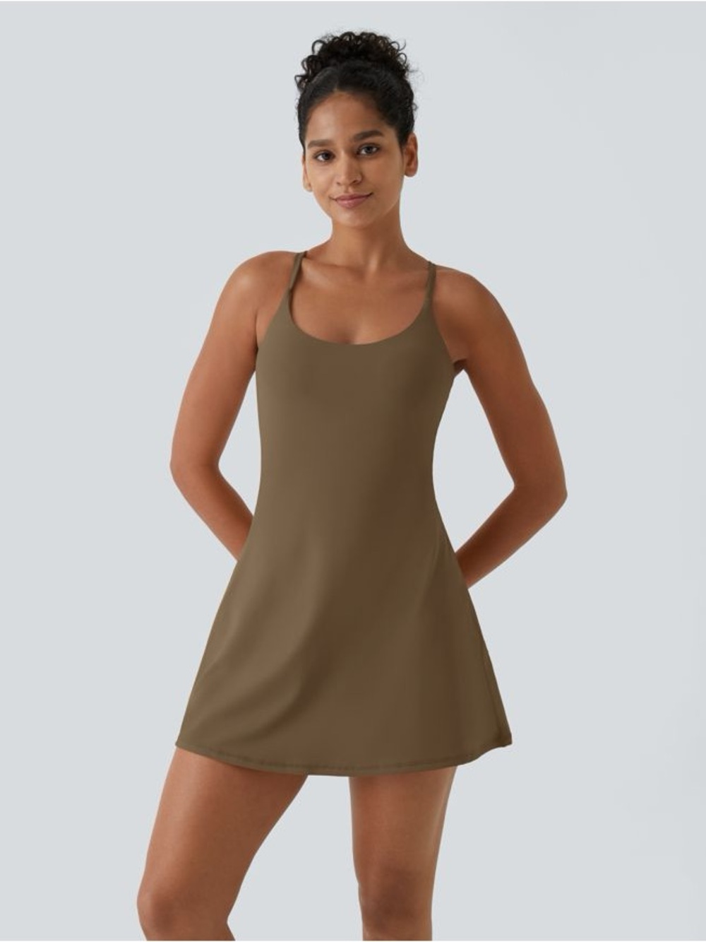 Halara SoftlyZero™ Plush Backless Active Dress